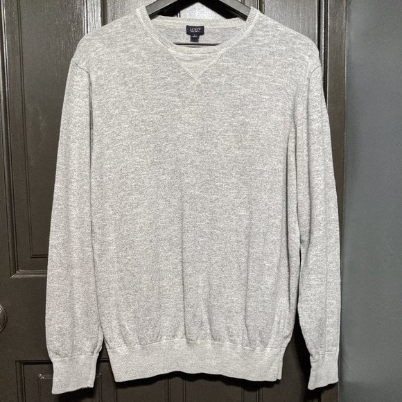 J. Crew Light Gray Men's Knit Pullover Sweater